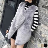 シンプルなデザインのファーベスト レディース エコファー | VIVID LADY | 詳細画像1