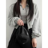 クロップド丈襟付きジップアップトレーナー レディース 春先行 | VIVID LADY | 詳細画像10