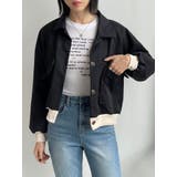 ショート丈配色シャツジャケット レディース 秋アウター | VIVID LADY | 詳細画像10