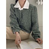 ツイードvネックパフシャーリングジャケットレディース 秋 ツイード | VIVID LADY | 詳細画像8