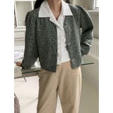 ツイードvネックパフシャーリングジャケットレディース 秋 ツイード | VIVID LADY | 詳細画像10