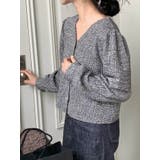 ツイードvネックパフシャーリングジャケットレディース 秋 ツイード | VIVID LADY | 詳細画像14