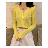 クロップドリブカーディガン長袖 Y2K 全5色 | VIVID LADY | 詳細画像24