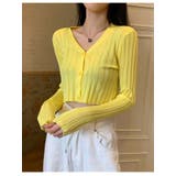 クロップドリブカーディガン長袖 Y2K 全5色 | VIVID LADY | 詳細画像25