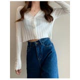 クロップドリブカーディガン長袖 Y2K 全5色 | VIVID LADY | 詳細画像11