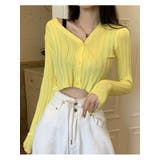 クロップドリブカーディガン長袖 Y2K 全5色 | VIVID LADY | 詳細画像13