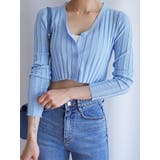 クロップドリブカーディガン長袖 Y2K 全5色 | VIVID LADY | 詳細画像2