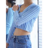 クロップドリブカーディガン長袖 Y2K 全5色 | VIVID LADY | 詳細画像3