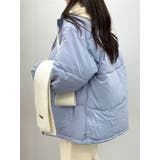 配色フード付き中綿ジャケット レディース アウター | VIVID LADY | 詳細画像9 