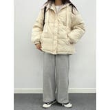 配色フード付き中綿ジャケット レディース アウター | VIVID LADY | 詳細画像12 