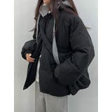 配色フード付き中綿ジャケット レディース アウター | VIVID LADY | 詳細画像1 