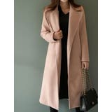 ピンク | ベーシックスリムロングコート レディース アウター | VIVID LADY