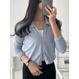 襟付きジップアップジャケット 全5色 レディース | VIVID LADY | 詳細画像2