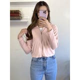 ピンク | 襟付きジップアップジャケット 全5色 レディース | VIVID LADY