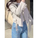 春ベルト付きレザージャケット 全4色 レディース | VIVID LADY | 詳細画像9