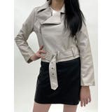 春ベルト付きレザージャケット 全4色 レディース | VIVID LADY | 詳細画像2