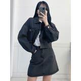 ファスナー付きデニムジャケットクロップド丈 レディース Y2K | VIVID LADY | 詳細画像18 