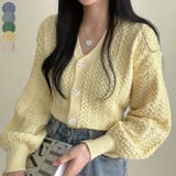 櫛のパターンニットカーディガン 全5色 レディース | VIVID LADY | 詳細画像1