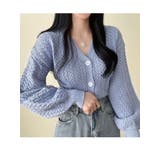 櫛のパターンニットカーディガン 全5色 レディース | VIVID LADY | 詳細画像14