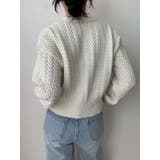 櫛のパターンニットカーディガン 全5色 レディース | VIVID LADY | 詳細画像4