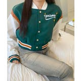 大きな刺しゅうロゴがポイントなクロップドジャケット レディース 長袖 | VIVID LADY | 詳細画像16