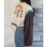 大きな刺しゅうロゴがポイントなクロップドジャケット レディース 長袖 | VIVID LADY | 詳細画像12