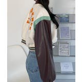 大きな刺しゅうロゴがポイントなクロップドジャケット レディース 長袖 | VIVID LADY | 詳細画像3