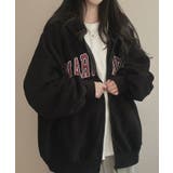 ブラック | フリースパーカー フリース バーカーアウター | VIVID LADY