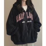 ネイビー | フリースパーカー フリース バーカーアウター | VIVID LADY