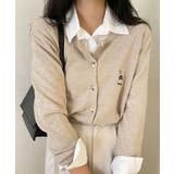 ベージュ | ニットカーディガン レディース 春秋冬 | VIVID LADY