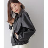 ジップアップ フェイクレザージャケット | VIVID LADY | 詳細画像10