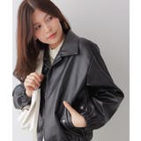 ジップアップ フェイクレザージャケット | VIVID LADY | 詳細画像13