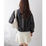 ジップアップ フェイクレザージャケット | VIVID LADY | 詳細画像15