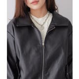 ジップアップ フェイクレザージャケット | VIVID LADY | 詳細画像17