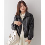 ジップアップ フェイクレザージャケット | VIVID LADY | 詳細画像2