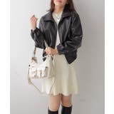 ジップアップ フェイクレザージャケット | VIVID LADY | 詳細画像6