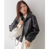 ジップアップ フェイクレザージャケット | VIVID LADY | 詳細画像7