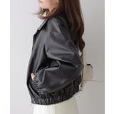 ジップアップ フェイクレザージャケット | VIVID LADY | 詳細画像9