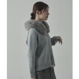 ファー付 ニットフードカーディガン | VIVID LADY | 詳細画像4 