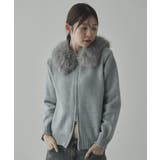 ファー付 ニットフードカーディガン | VIVID LADY | 詳細画像7 