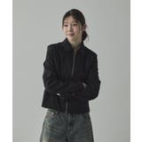 ローズジャガード ジップアップブルゾン | VIVID LADY | 詳細画像9