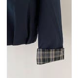 チェック柄ライナー付き ショート丈ブルゾン | VIVID LADY | 詳細画像24