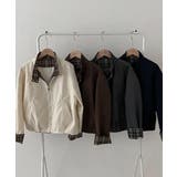 チェック柄ライナー付き ショート丈ブルゾン | VIVID LADY | 詳細画像21