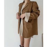 ブラウン | スエードタッチ ライトテーラードジャケット | VIVID LADY