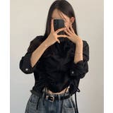 ダブルシャーリング スタンドネック ショート丈ブルゾン | VIVID LADY | 詳細画像16