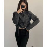 ダブルシャーリング スタンドネック ショート丈ブルゾン | VIVID LADY | 詳細画像23