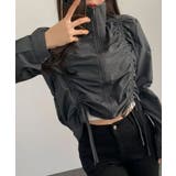 ダブルシャーリング スタンドネック ショート丈ブルゾン | VIVID LADY | 詳細画像24