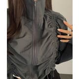 ダブルシャーリング スタンドネック ショート丈ブルゾン | VIVID LADY | 詳細画像29