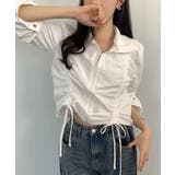 ダブルシャーリング スタンドネック ショート丈ブルゾン | VIVID LADY | 詳細画像3