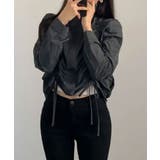 ダブルシャーリング スタンドネック ショート丈ブルゾン | VIVID LADY | 詳細画像30